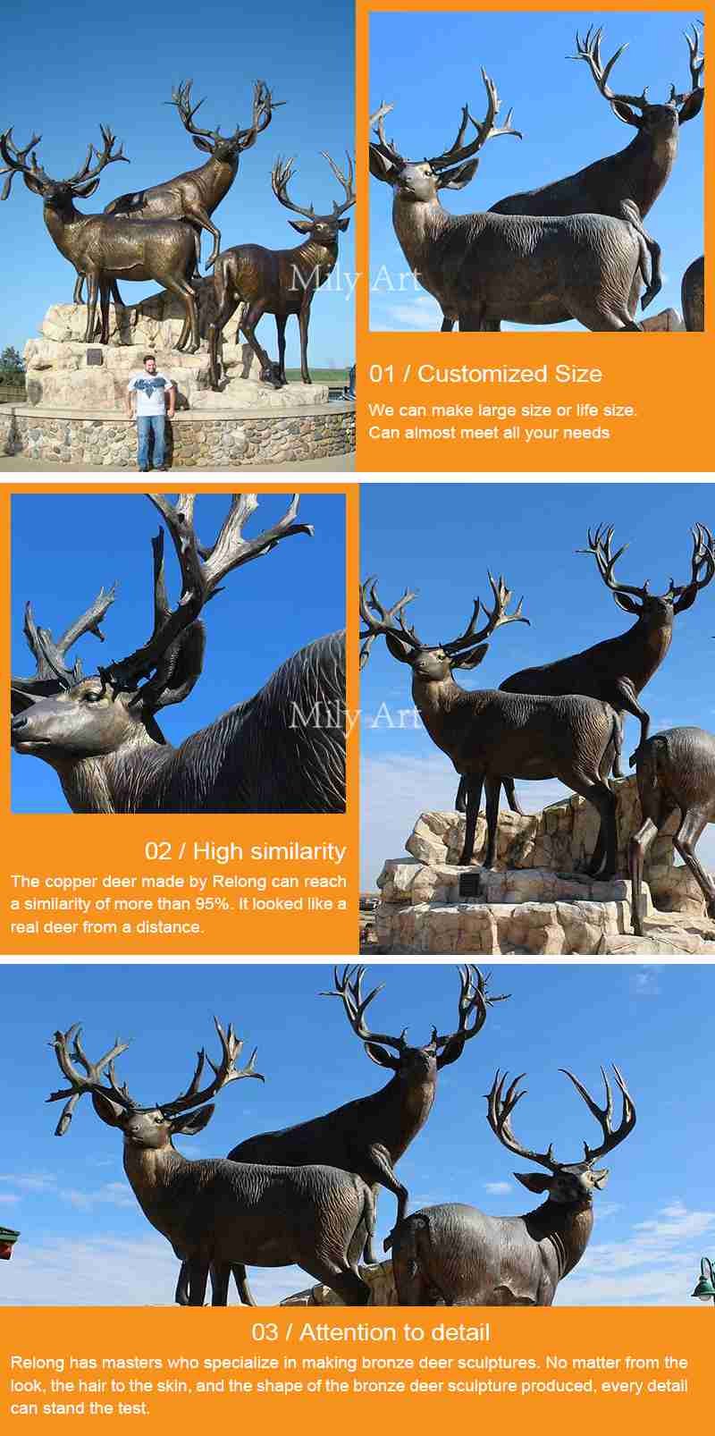 life size casting bronze fawn statue outdoor garden decor our advantages